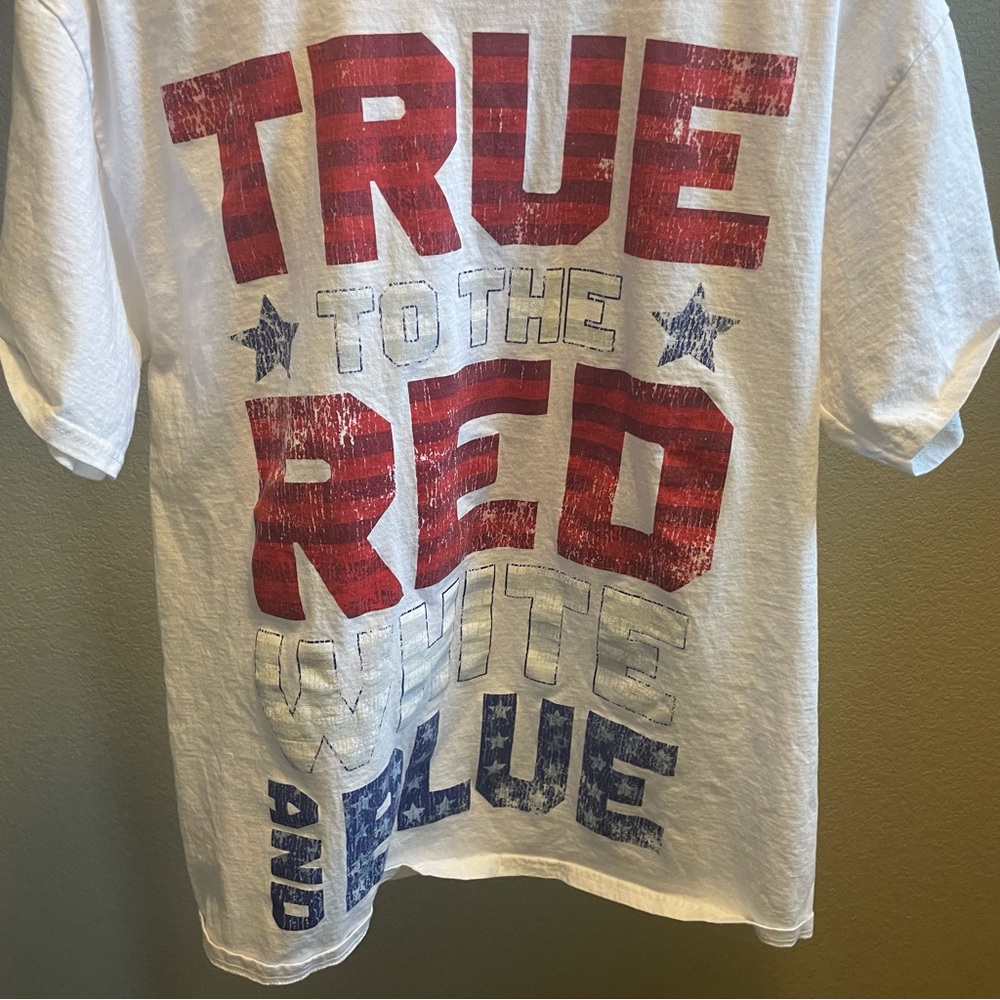 Patriotic Mens T-Shirt - Red, White, and Blue